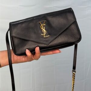 Saint Laurent Monogram Envelope Bag Crossbody wallet on Chain